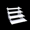 4 stair step acrylic display riser for retail store countertop acrylic stacking display shelf