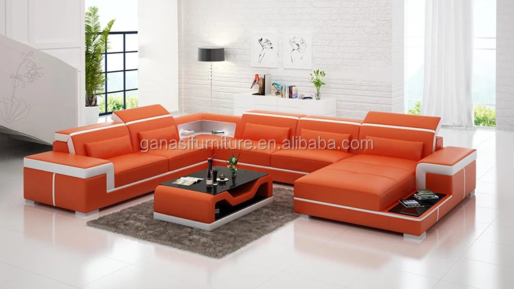 Uk Home Livingroom Medium Size Brown Color Sectional Genuine Livingroom Medium Size Brown Color