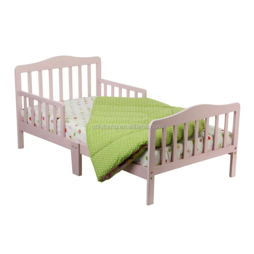 Contemporary Design Cheap Unique Single Solid Pine Wood Toddler Bed For