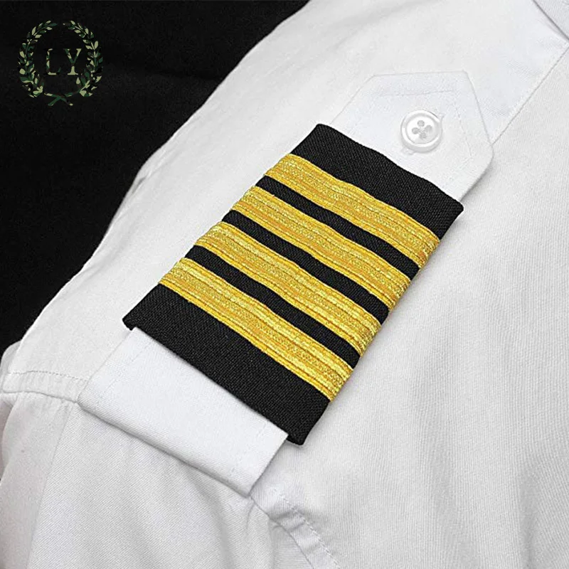 Custom Captain Royal Navy Epaulette/ Shoulder Boards With Gold Wire