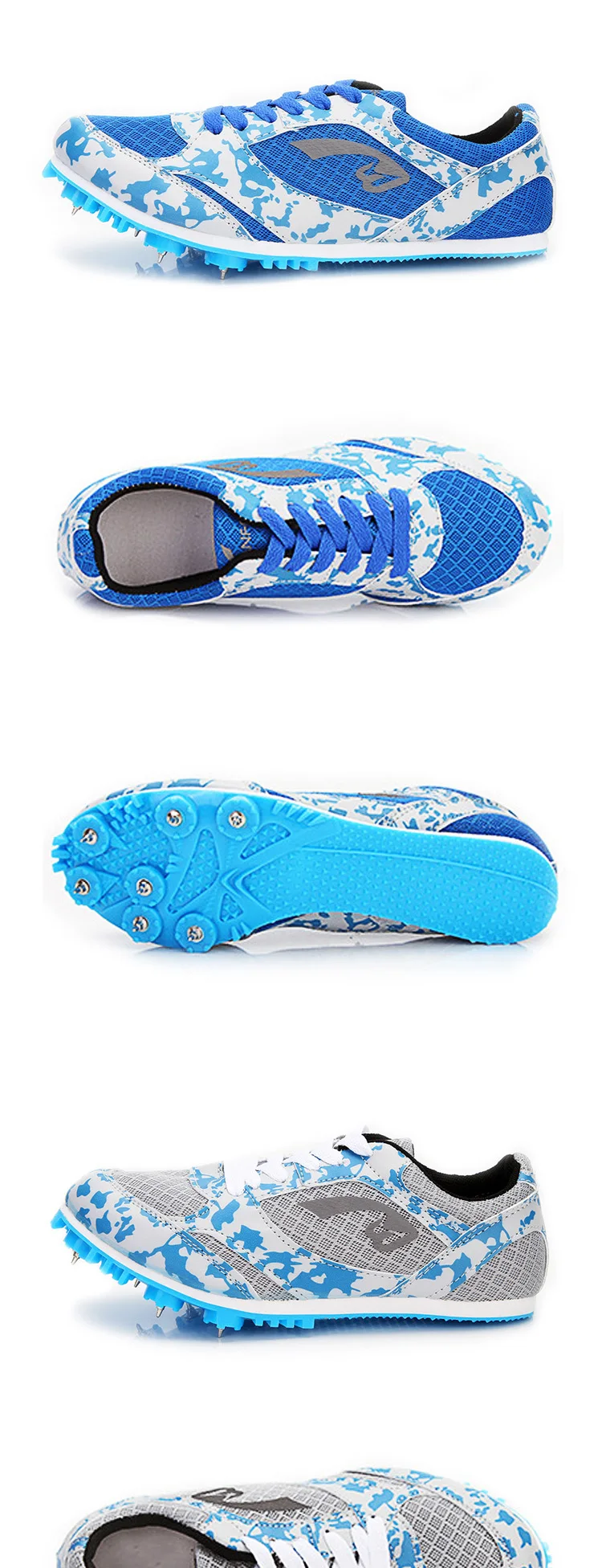 Running spikes men and women sprint track and field shoes professional competition nail shoes size 35-45