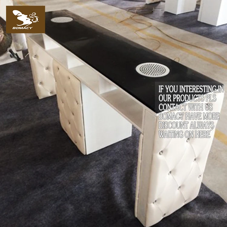 Marble Top White Double Manicure Table For Sale Buy Double Manicure