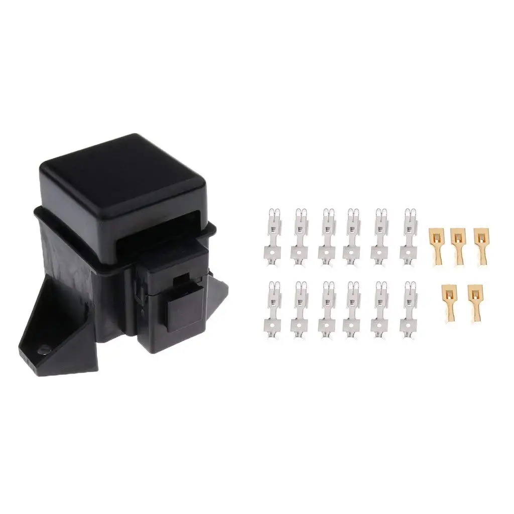 Universal Car Truck Vehicle 6 Way Circuit Automotive Middle-sized Blade Fuse FP