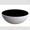 tempered round glass top bowl shape storage function fiberglass coffee dome table
