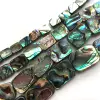 A Grade Natural Abalone Gorgeous Semi-precious Gemstone Rectangle Beads 6*8/8*10/8*12/10*14/12*16/13*18/15*20 mm Wholesale
