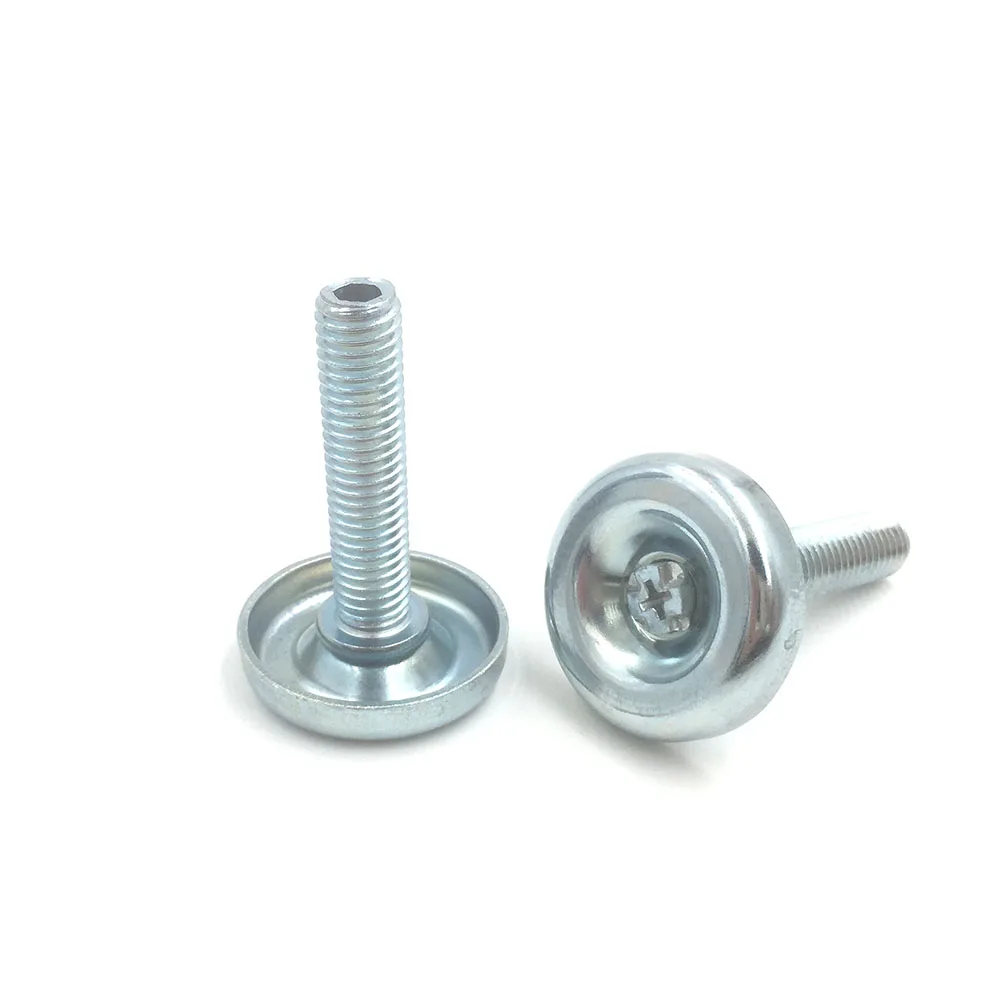 Adjustable screw in modern furniture leveling feet