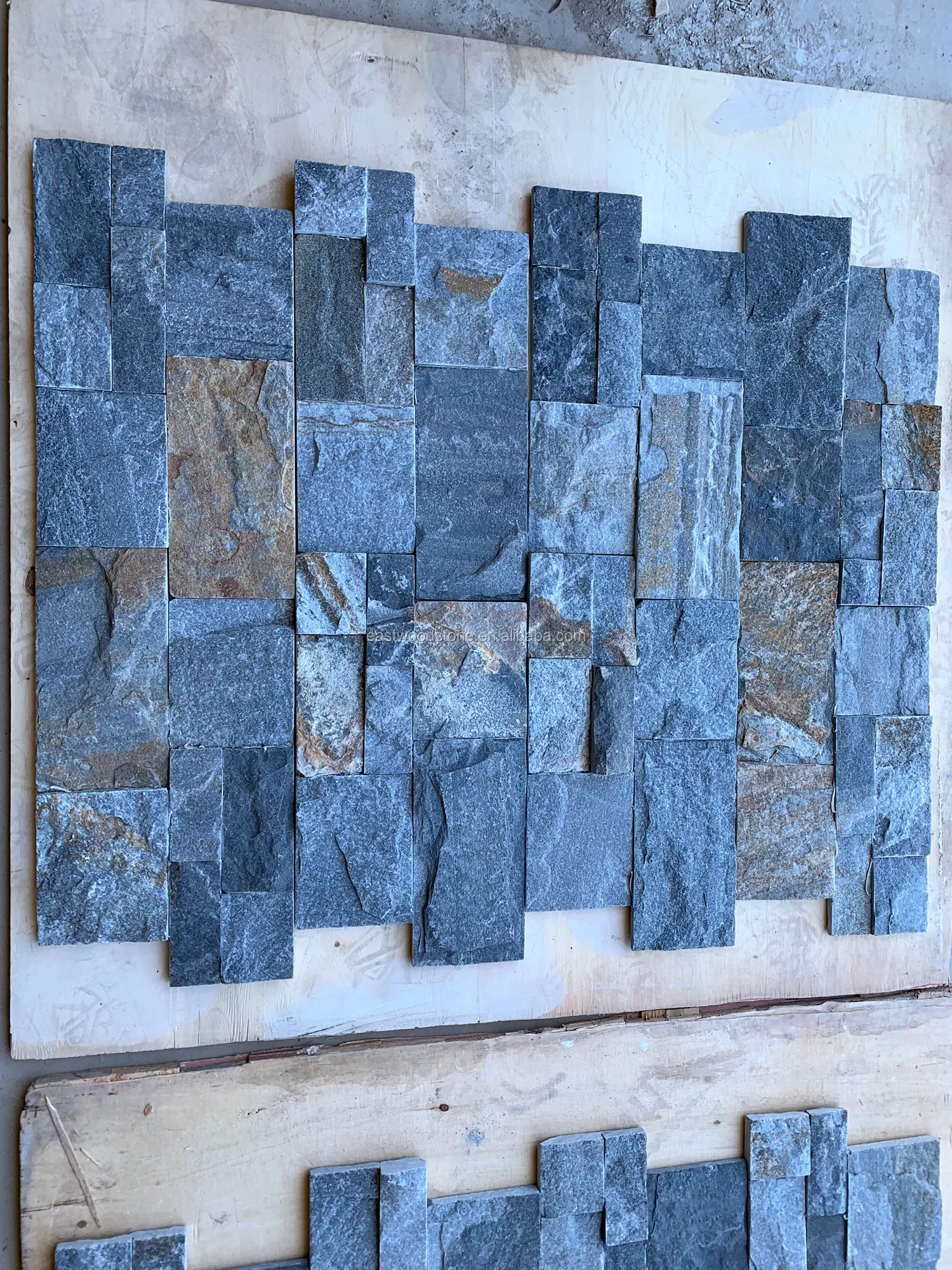 岩板岩条形瓷砖,用于墙壁,地板 - buy blue quartziter,random slate