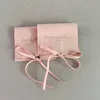 Custom Luxury Envelope Flap Micro Fiber Suede Button Jewelry Pouch