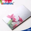 China manufacturer mirror finish aluminum plastic wall composite panel