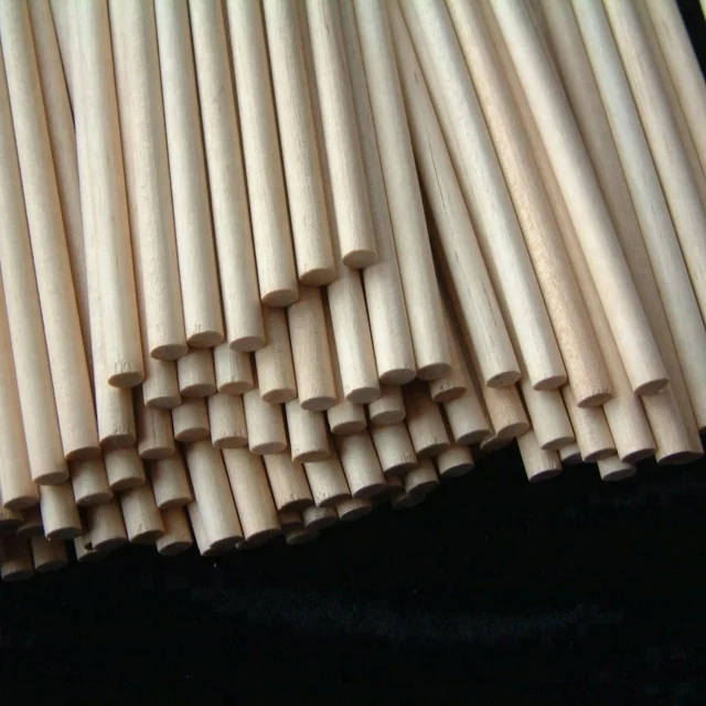round white natural birch wood dowel rods/sticks / circle dowel