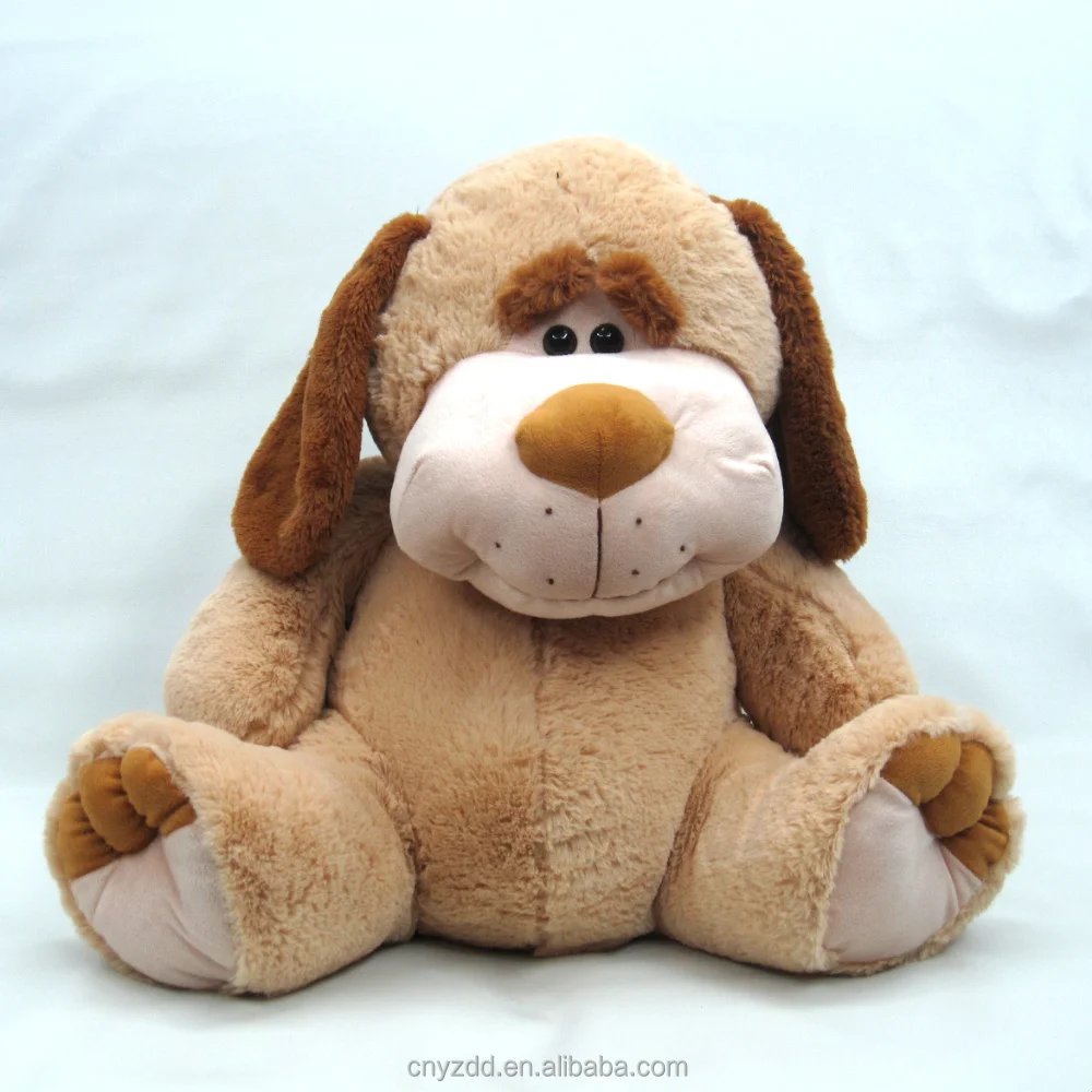Plush Sitting High 50cm Dog Soft Toy/plush Big Dog Shalow Coffee Toy ...