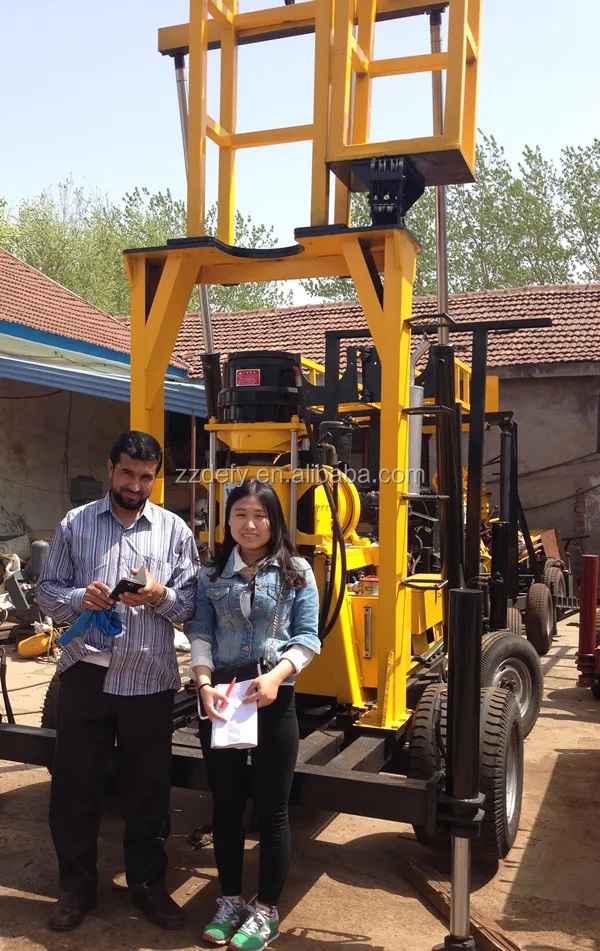 xy-400f borehole drilling machine with hydraulic telescope