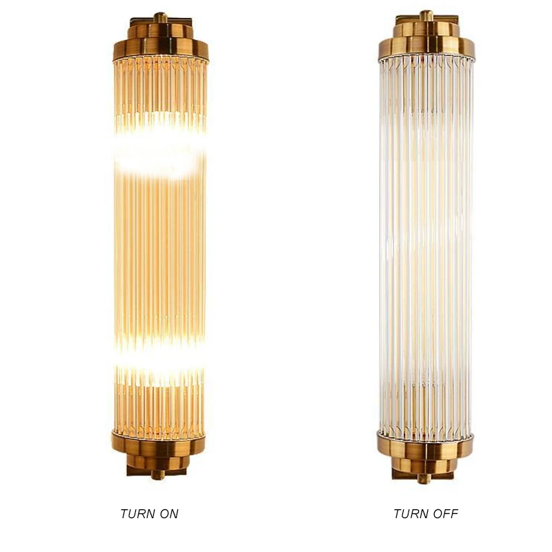 European Style Iron Glass Shade Luxury Indoor Home Hotel decoration Modern Glass Wall light