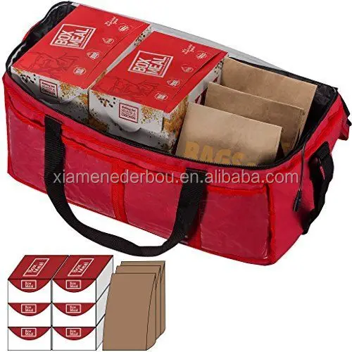 FOOD BAG INSULATED CHINESE INDIAN PIZZA DELIVERY BAGS FOR TAKE AWAY FOODS WARM