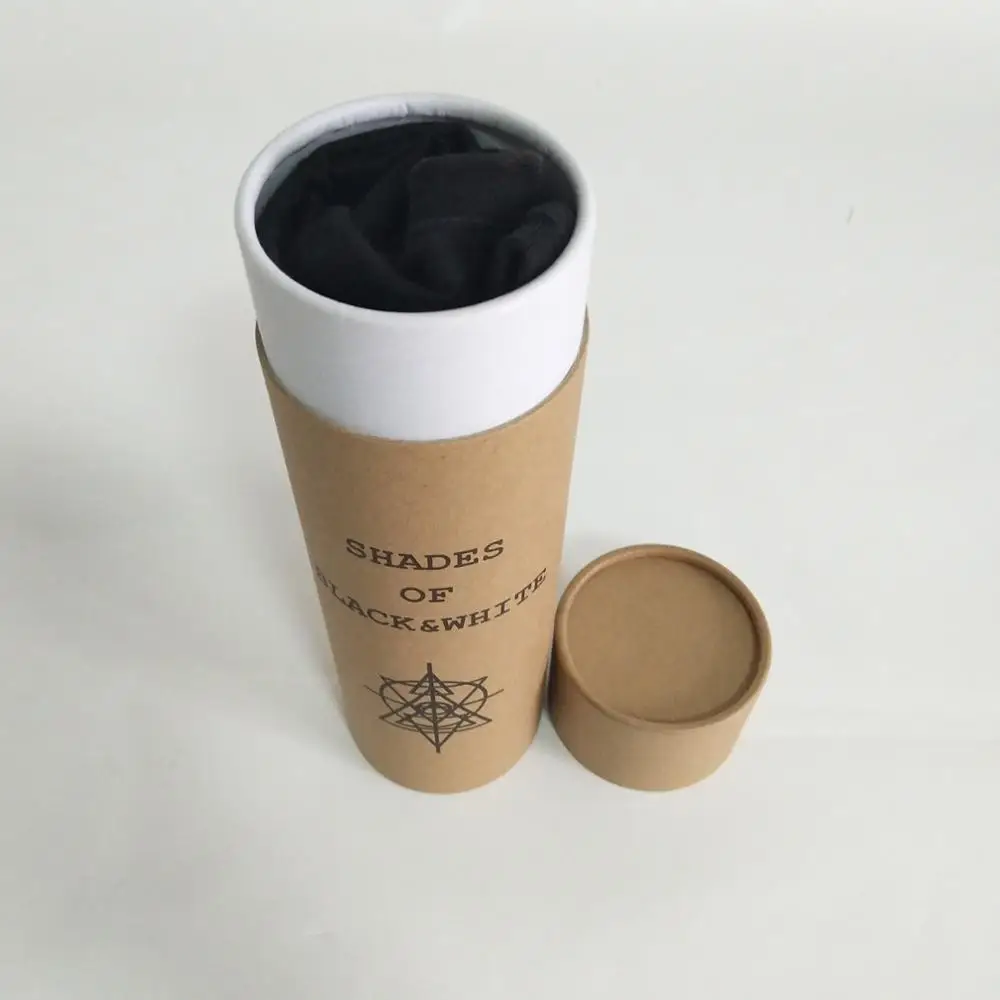 可生物降解的棕色牛皮圆盒圆筒管包装 t恤/服装包装纸管