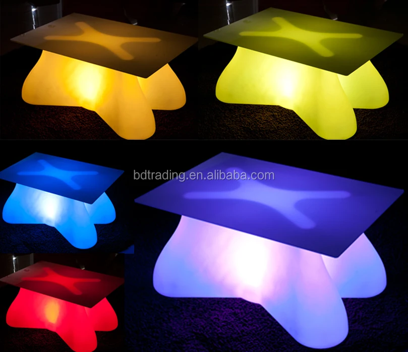 Factory sale Bright leds 16 color battery operated LED Chair&Table LED Furniture for bar and night club