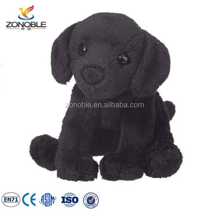 black dog stuffed animal