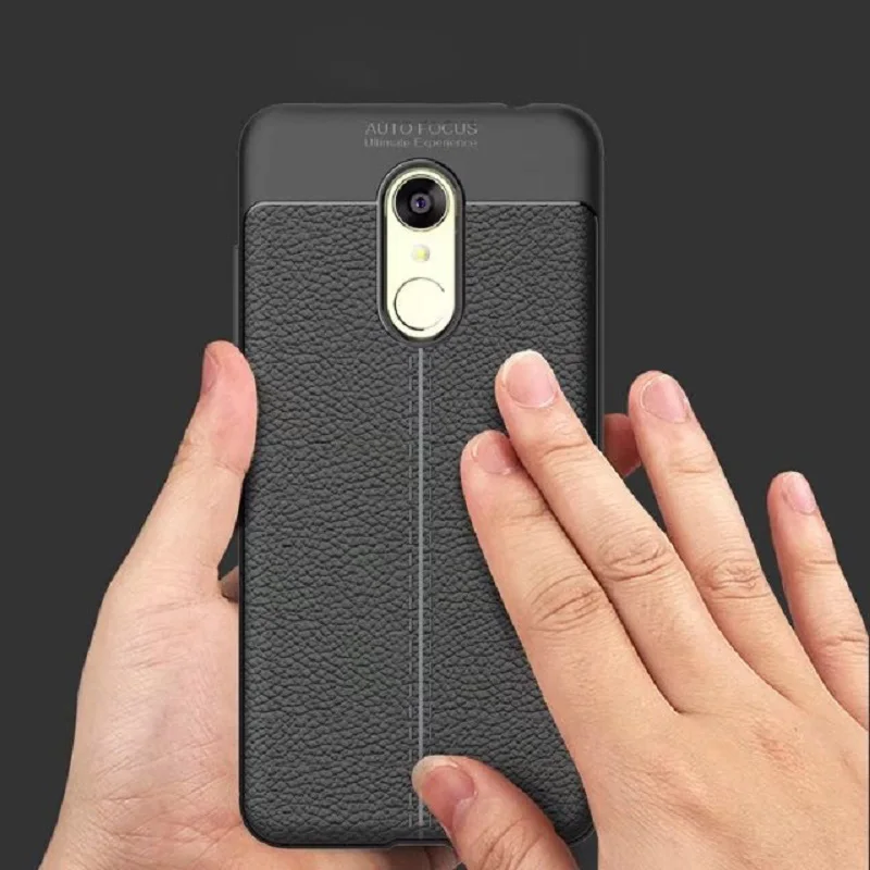 Hot Sell Litchi pattern Soft Tpu case for Xiaomi Redmi 5 Plus Cover