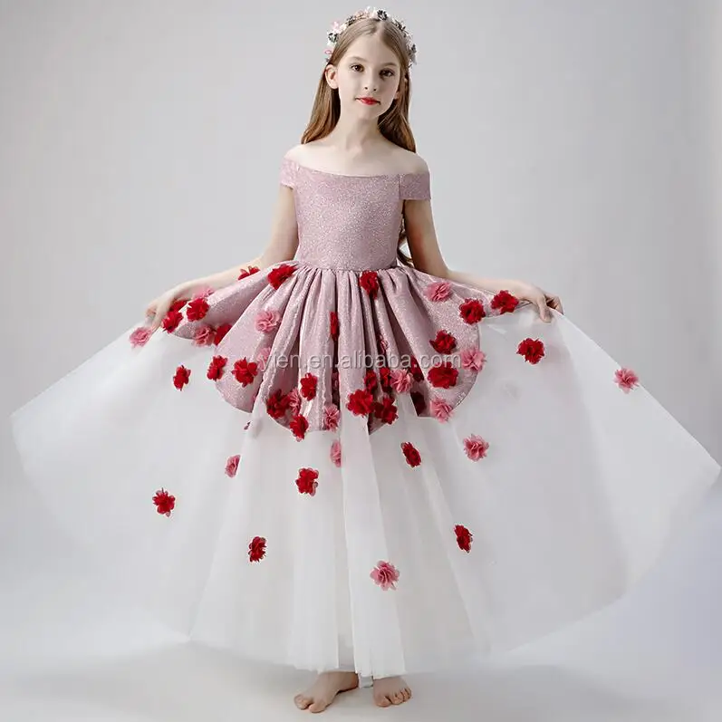 2019 Factory Price Kids Girl Fashion Korean Party Dress Good Quality  Elegant Beautiful Flower Big Girls Party Dress - Buy Big Girls Party  Dress,2019 Factory Price Kids Girl Fashion Korean Party