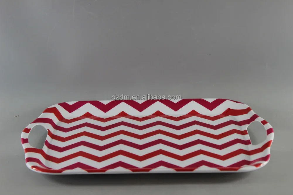 2-Handled Plastic Serving Tray For Exporting