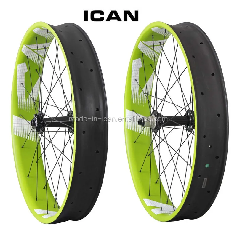 Carbon Bicycle Wheelset Ican Fw90 Fat Bike Wheels Carbon Fiber Bike