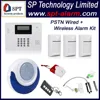 PSTN 40 Zone wireless + wired intrude alert alarm system CP-21B L12