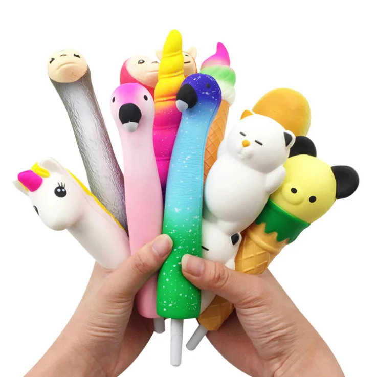 High Quality Squishy Pen Mini Scented Animals Squishies Desk Toys - Buy ...