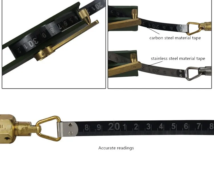 Marine Stainless Steel Oil Tank Sounding Gauging Tape For Measuring