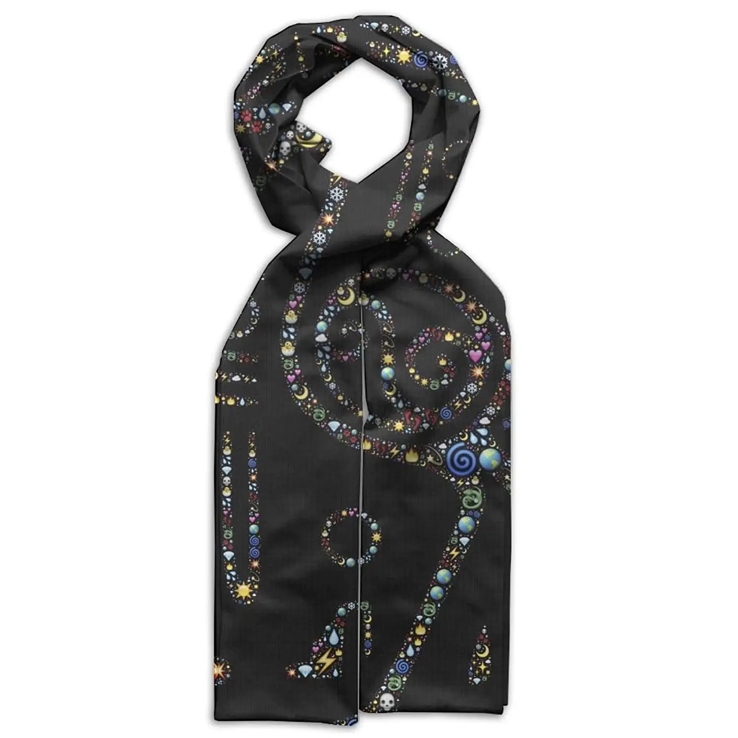 DGYEG44 Flowers Printing Scarf Kids Warm Soft Fashion Scarf Shawl For Autumn Winter