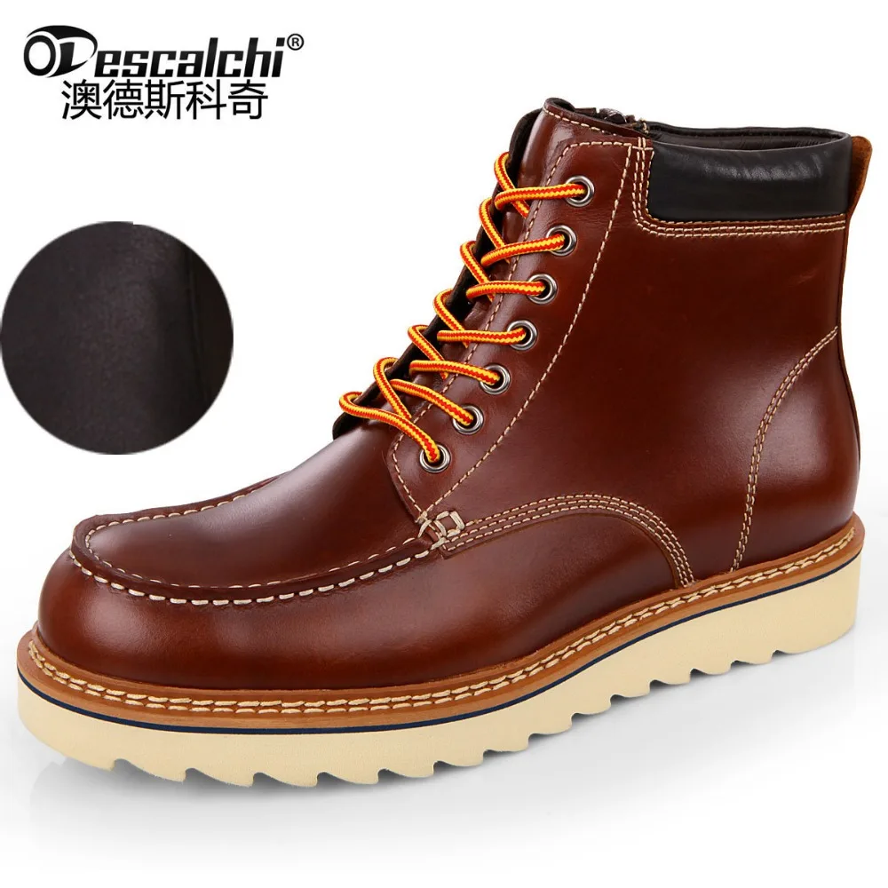 Newest casual mens boots and men boots leather casual