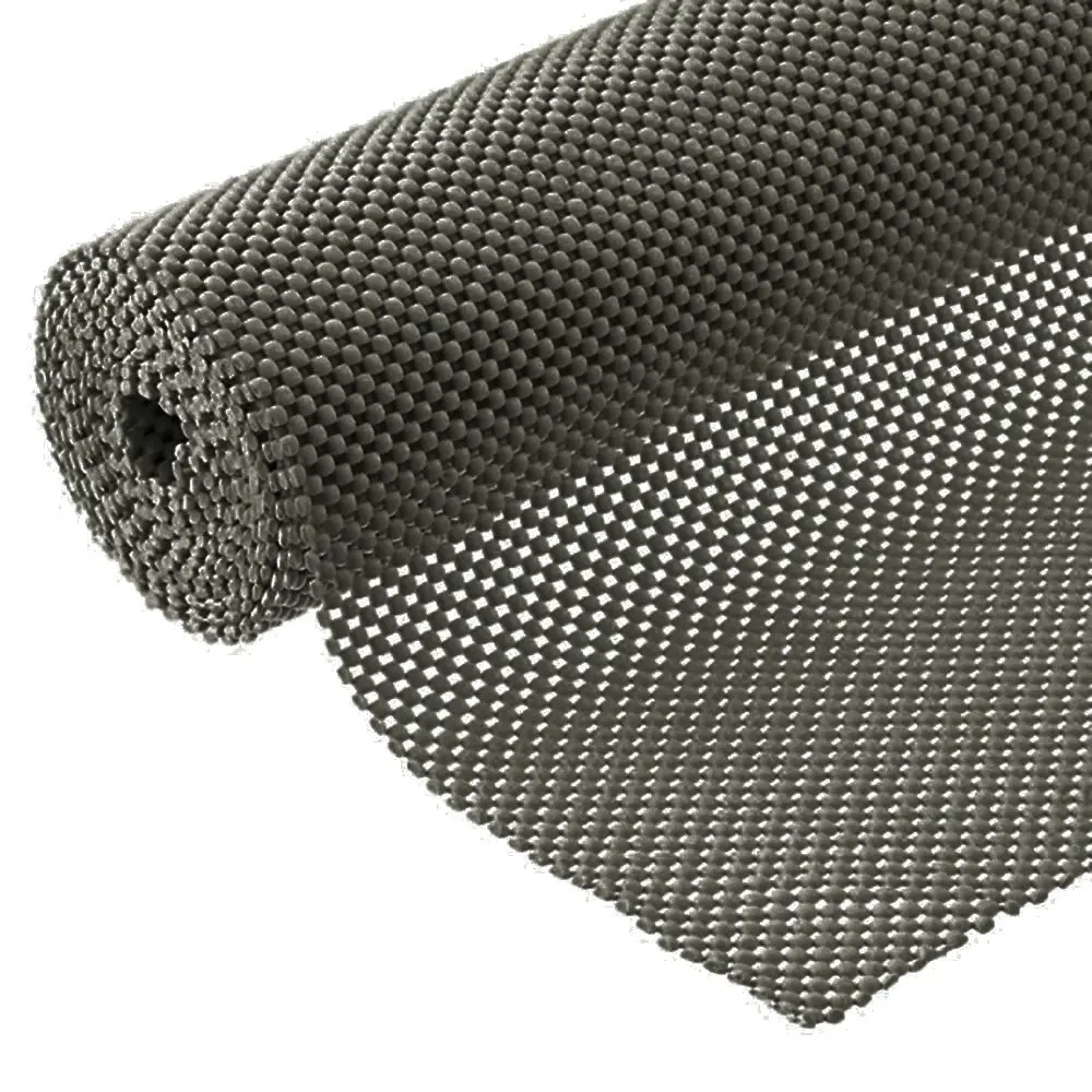 Dulcii Multipurpose Non Slip Mat Cars Black Grid Pattern Pvc Non