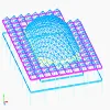 Gas station steel structure space grid stadium grid structure, plant roof structure