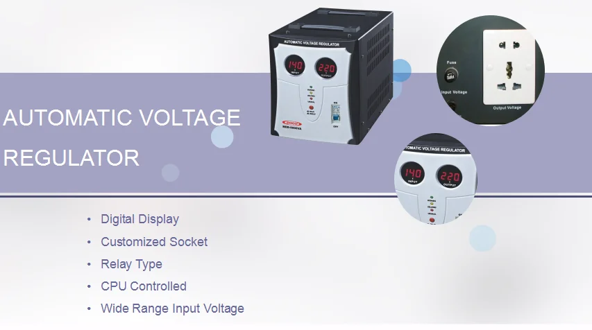 Wholesale single phase 220v ac 5000va voltage regulator stabilizer
