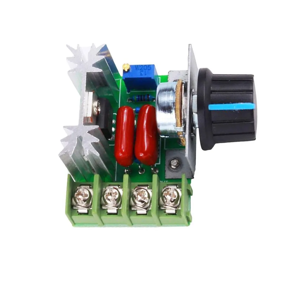 1x 2000W AC Motor Speed Controller 50-220V Voltage Regulator 48x60x28mm Replace 