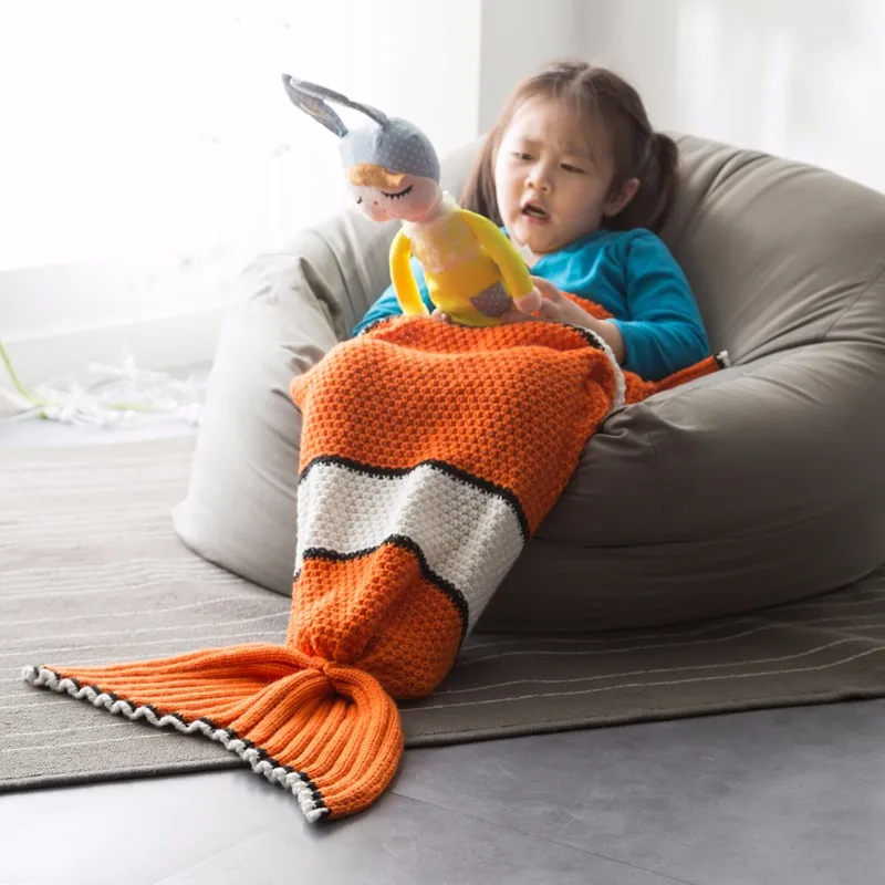 Animal Shaped Sleeping Bag Nemo Mermaid Tail Blanket ...