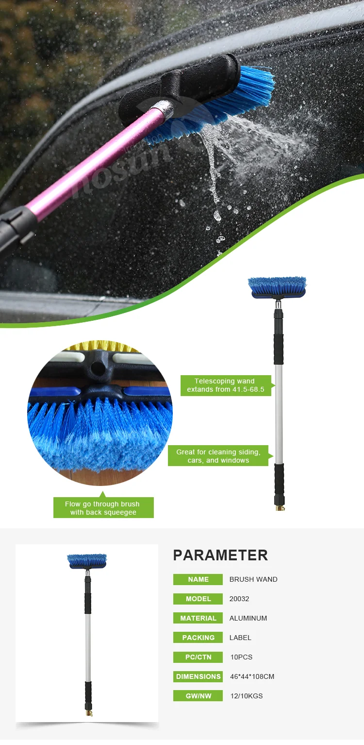 Home Windscreen Car Windshield Washer Nozzle Spray Gun Water Fed Poles