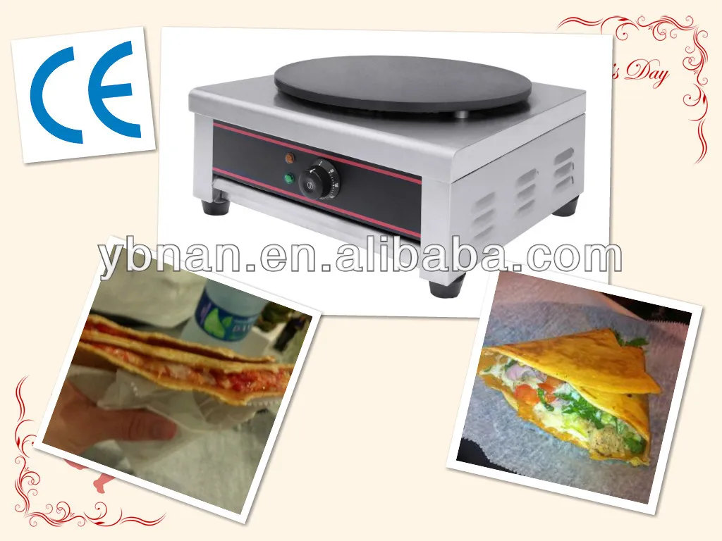 Single Plate Stainless Steel Crepe Maker And Hot Plate For Pancake
