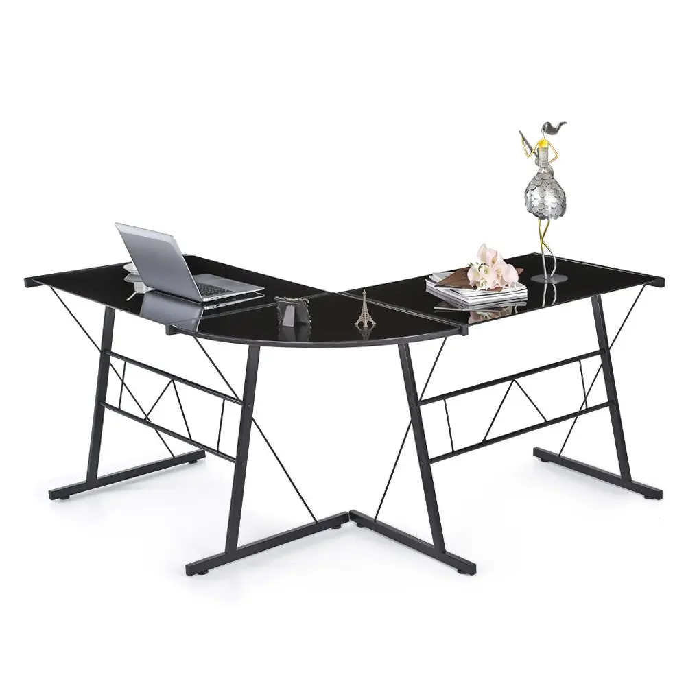 Buy Ikayaa 3 Piece Corner Office Desk L Shaped Computer Table In