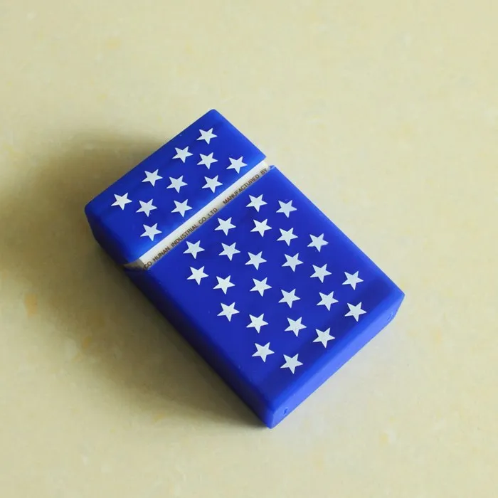 silicone cigarette case blue
