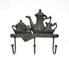 Metal Teapot Tea Set Vintage Wall Hook