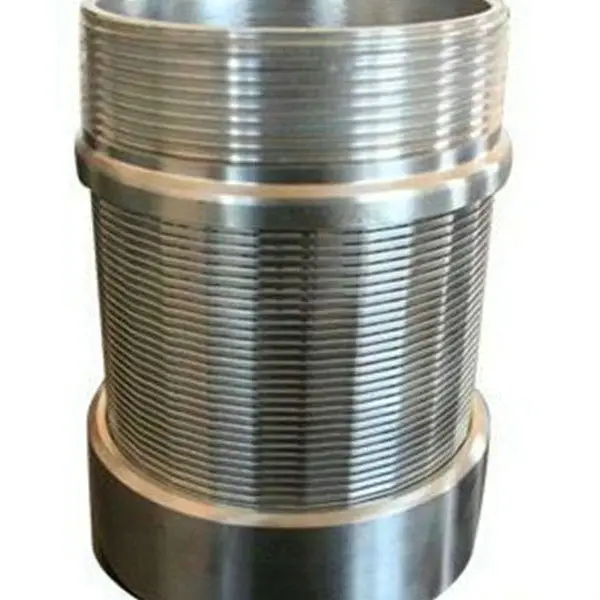 product-600-600 316 L stainless steel cylindrical mesh filter/ round 10'' Johnson v wire water well screen