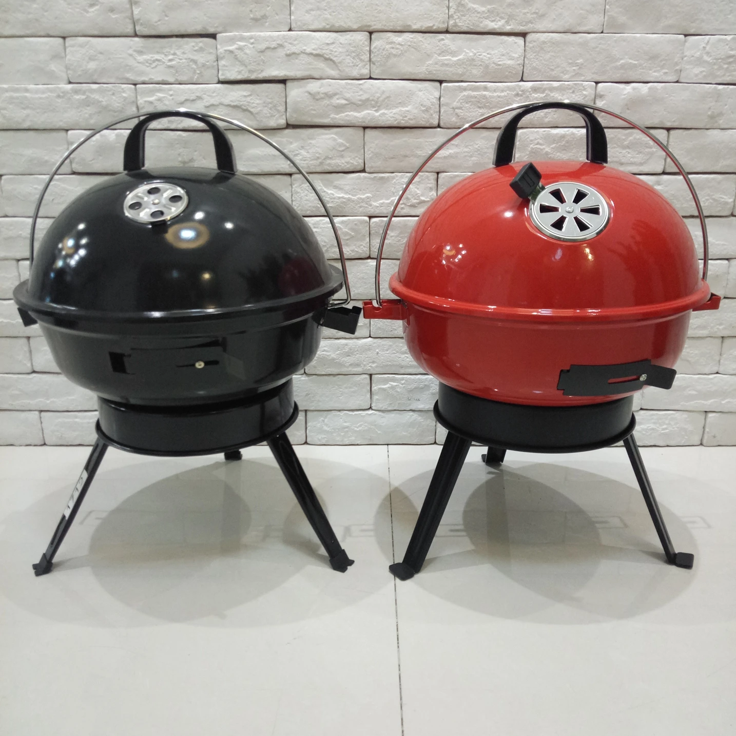 14 Inch Folding Leg Kettle Grill Camping Charcoal Bbq Buy Camping