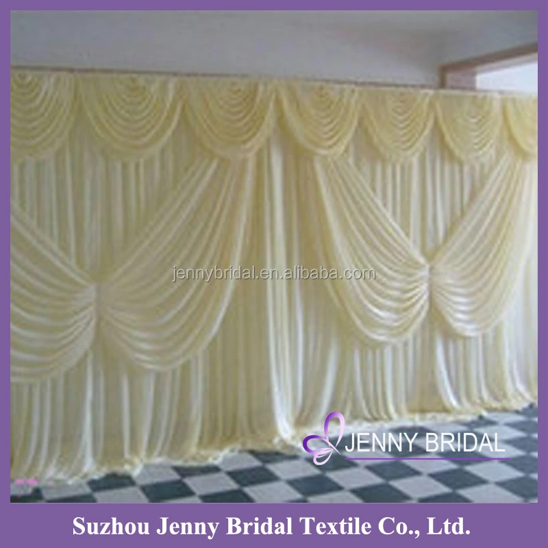 Bck094 Luxury Drapes Curtains Wall Drapes For Party Wedding
