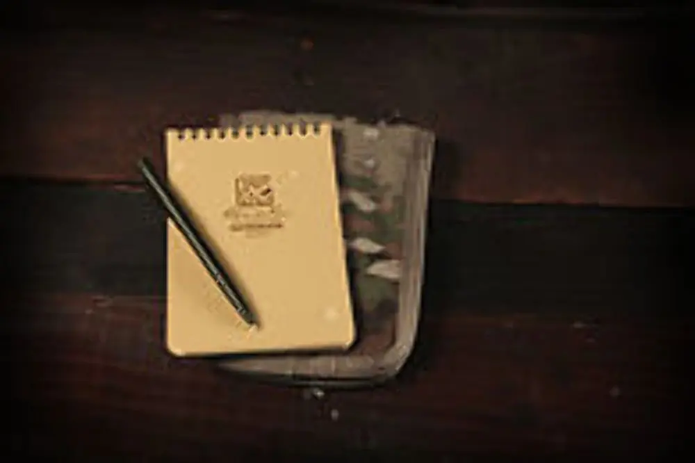 Rite in the Rain All-Weather 4" x 6" Top-Spiral Notebook Kit: MultiCam CORDURA Fabric Cover, 4" x 6" Tan Notebook, and All-Weather Pen (No. 946M-KIT)