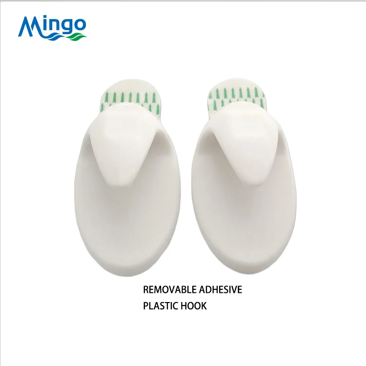 Plastic Adhesive Hooks Hanger Strong Removable Wall Hanger Hook For