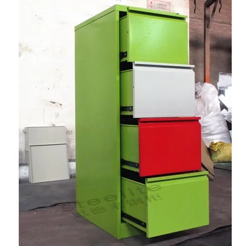 Steelite Decorative Cardboard Drawer Storage Box 4 File Cabinets Office