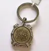 DEVOTIONAL HONOR Key Fob/Chain-silver -coat of arms keychain Vintage retro keychains