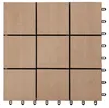 China wood design standard size 30x30 interlocking cheap composite floor decking tiles