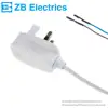 British three core 3 pin plastic plug electric skillet fuse uk BSI power cord