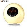 Girlfriend birthday gifts fashion winter gift products gadget electronic fm radio alarm clock fba oem factory lamp